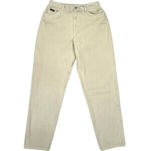 Vtg Lauren Ralph Lauren Corduroy Womens 14 (fits 30x29.5) Pants Beige Baggy